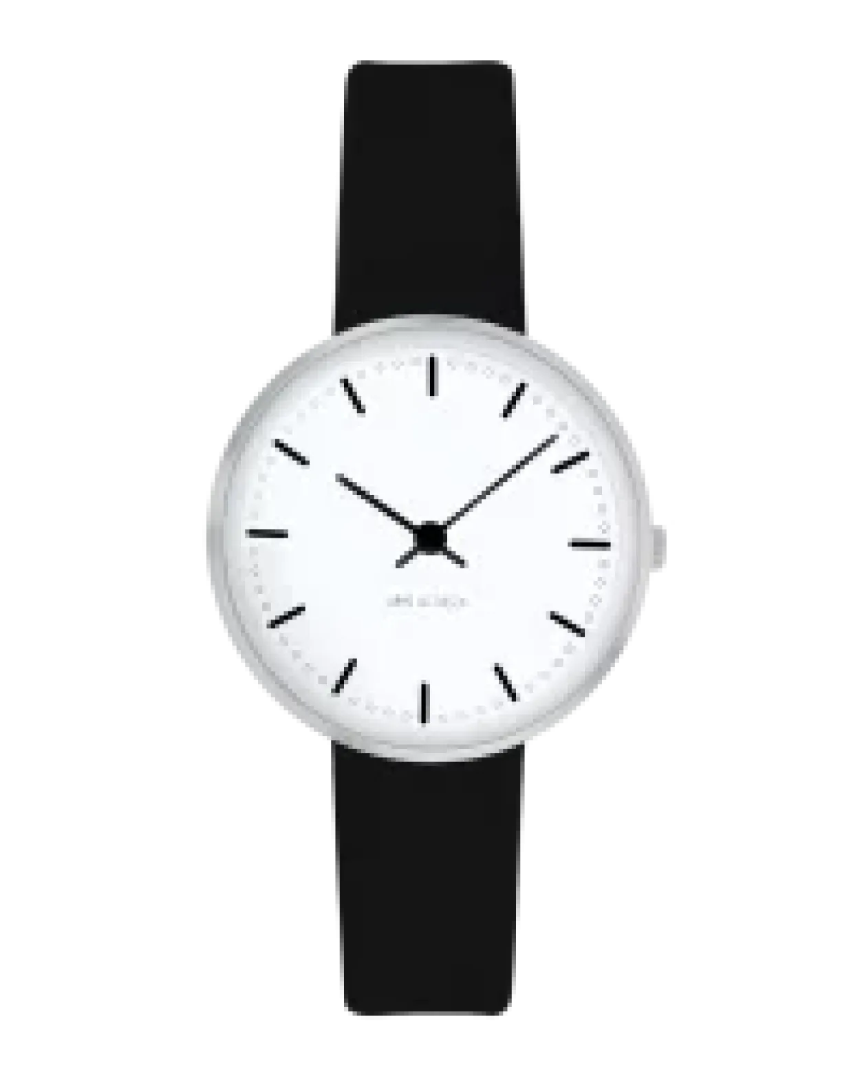 ARNE JACOBSEN CITY HALL 30MM SORT LÆDER - 53200-1401