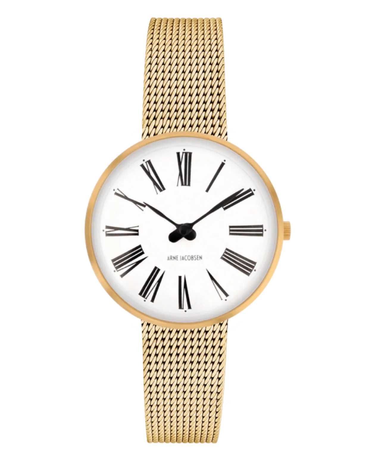 ARNE JACOBSEN ROMAN DAMEUR STÅL GULDDOUBLE 30MM - 53313-1409