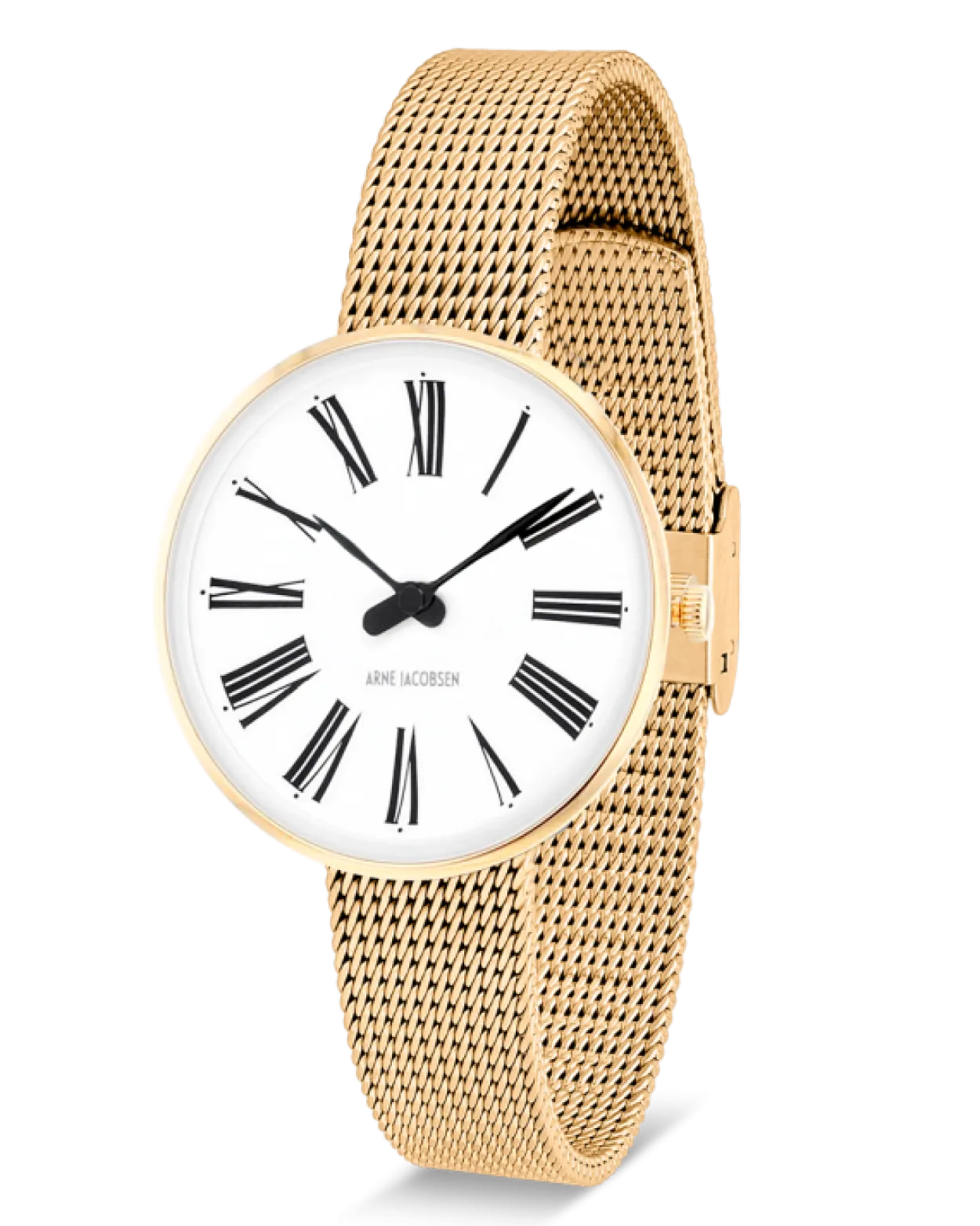ARNE JACOBSEN ROMAN DAMEUR STÅL GULDDOUBLE 30MM - 53313-1409