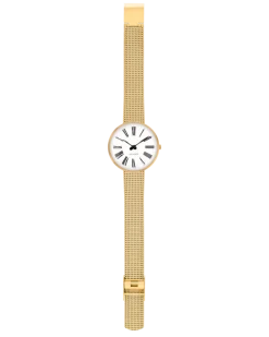 ARNE JACOBSEN ROMAN DAMEUR STÅL GULDDOUBLE 30MM - 53313-1409