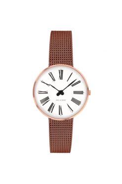 ARNE JACOBSEN ROMAN 30MM HVID SKIVE ROSA MAT MESH