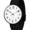 ARNE JACOBSEN UR STATION 40MM MED MESH - 53412-2010
