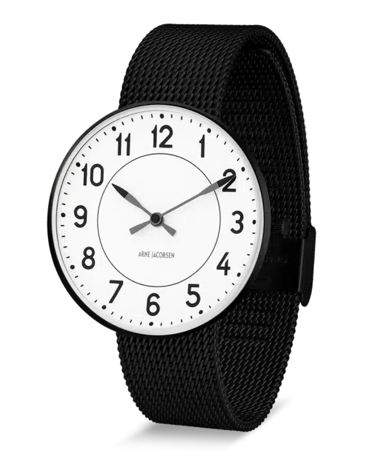 ARNE JACOBSEN UR STATION 40MM MED MESH - 53412-2010