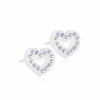 BLOMDAHL ØRERINGE BRILLIANCE HEART HOLLOW PLASTIK - 15-01121-26