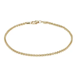 BND HVEDE ARMBÅND 14 KARAT GULD 1,70 MM BRED 17 CM - H1417017C