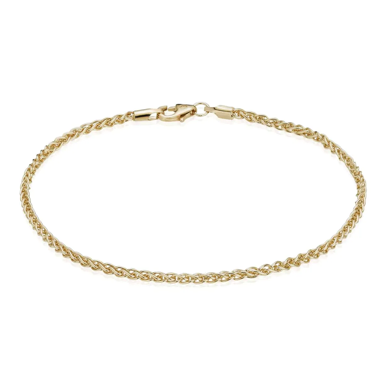 BND HVEDE ARMBÅND 14 KARAT GULD 1,70 MM BRED 17 CM - H1417017C