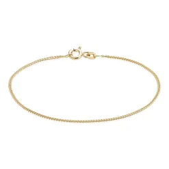 BNH AMRBÅND PANSER FACET I 8 KARAT GULD 18,5 CM - P805518F