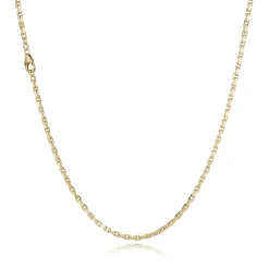 BNH ANKER FACET HALSKÆDE 14 KARAT GULD 1,80 MM BRED 50 CM - A1407050C