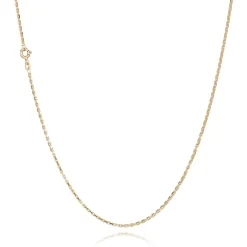 BNH ANKER FACET HALSKÆDE 8 KARAT GULD 1,4 MM BRED 45 CM - A805045F