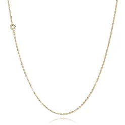 BNH ANKER FACET HALSKÆDE 14 KARAT GULD 1,40 MM BRED 80 CM - A1405080F