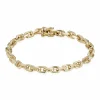 BNH ARMBÅND ANKER FACAT I 14 KARAT GULD 20 CM - A1420020K