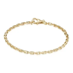 BNH ARMBÅND ANKER FACET I 8 KARAT GULD 18,5 CM - A812018C