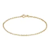 BNH ARMBÅND ANKER FACET I 14 KARAT GULD 18,5 CM - A1405018F