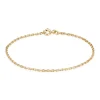 BNH ARMBÅND ANKER FACET 8 KARAT GULD 1,4 MM BRED 18 CM - A805018F