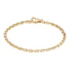 BNH ARMBÅND ANKER FACET 8 KARAT GULD 3,1 MM BRED 21 CM - A812021C
