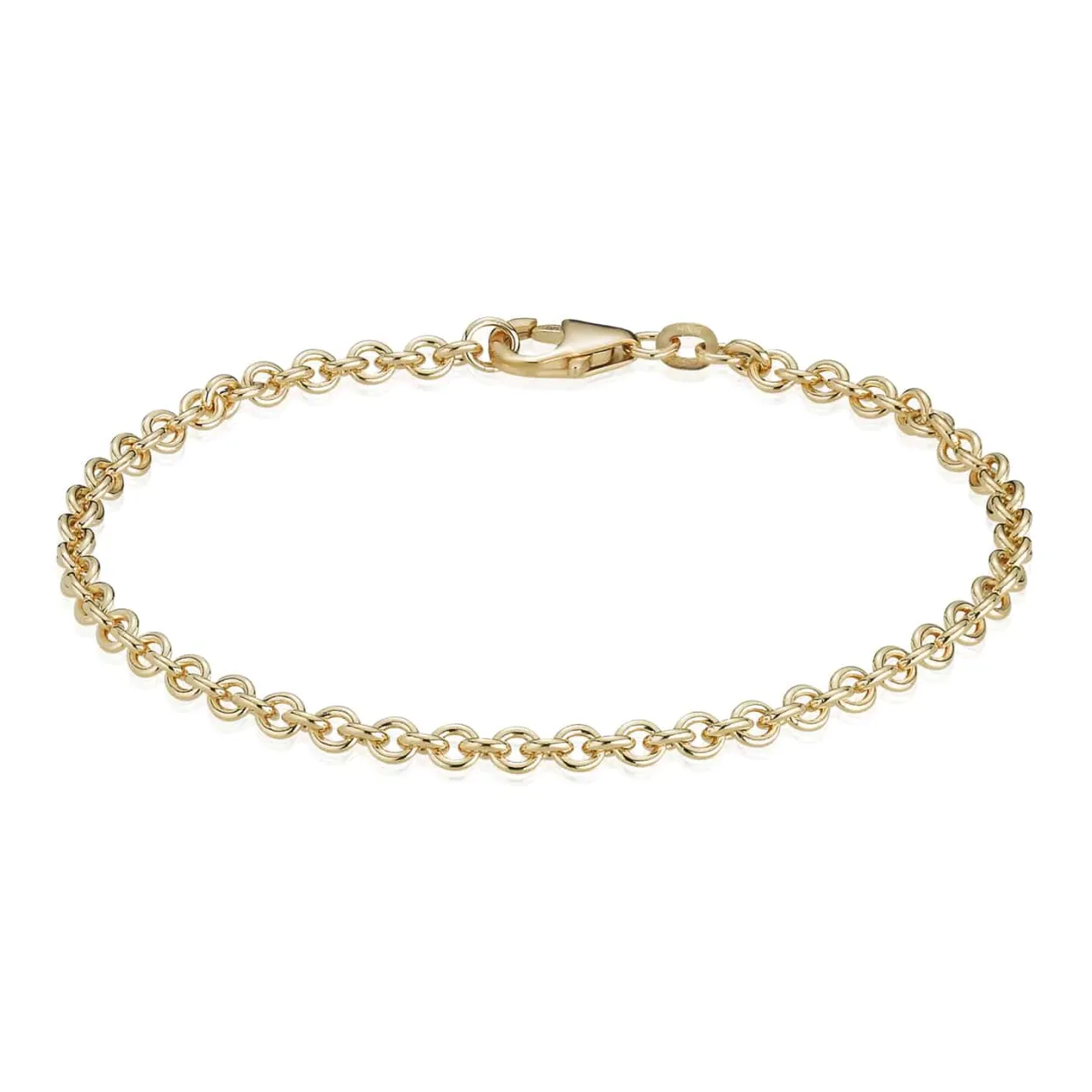 BNH ARMBÅND ANKER RUND I 14 KARAT GULD 18,5 CM - AR1407018C
