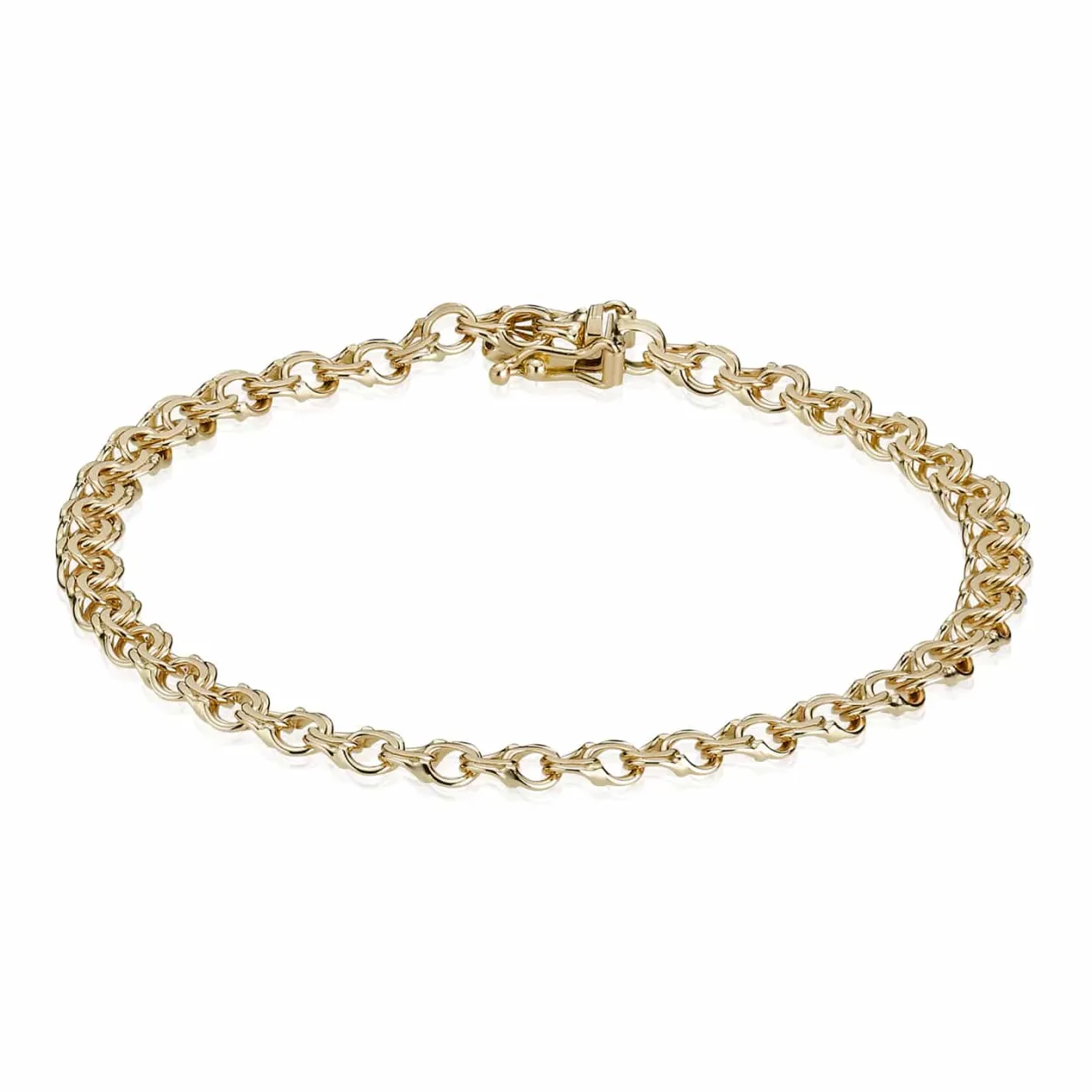 BNH ARMBÅND BISMARK I 14 KARAT GULD 20 CM - B1440020K
