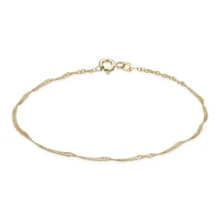 BNH ARMBÅND SINGAPORE I 8 KARAT GULD 18,5 CM - SGP815018F
