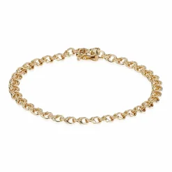 BNH BISMARK ARMBÅND 14 KARAT GULD 4,0 MM BRED 18 CM - B1440018K