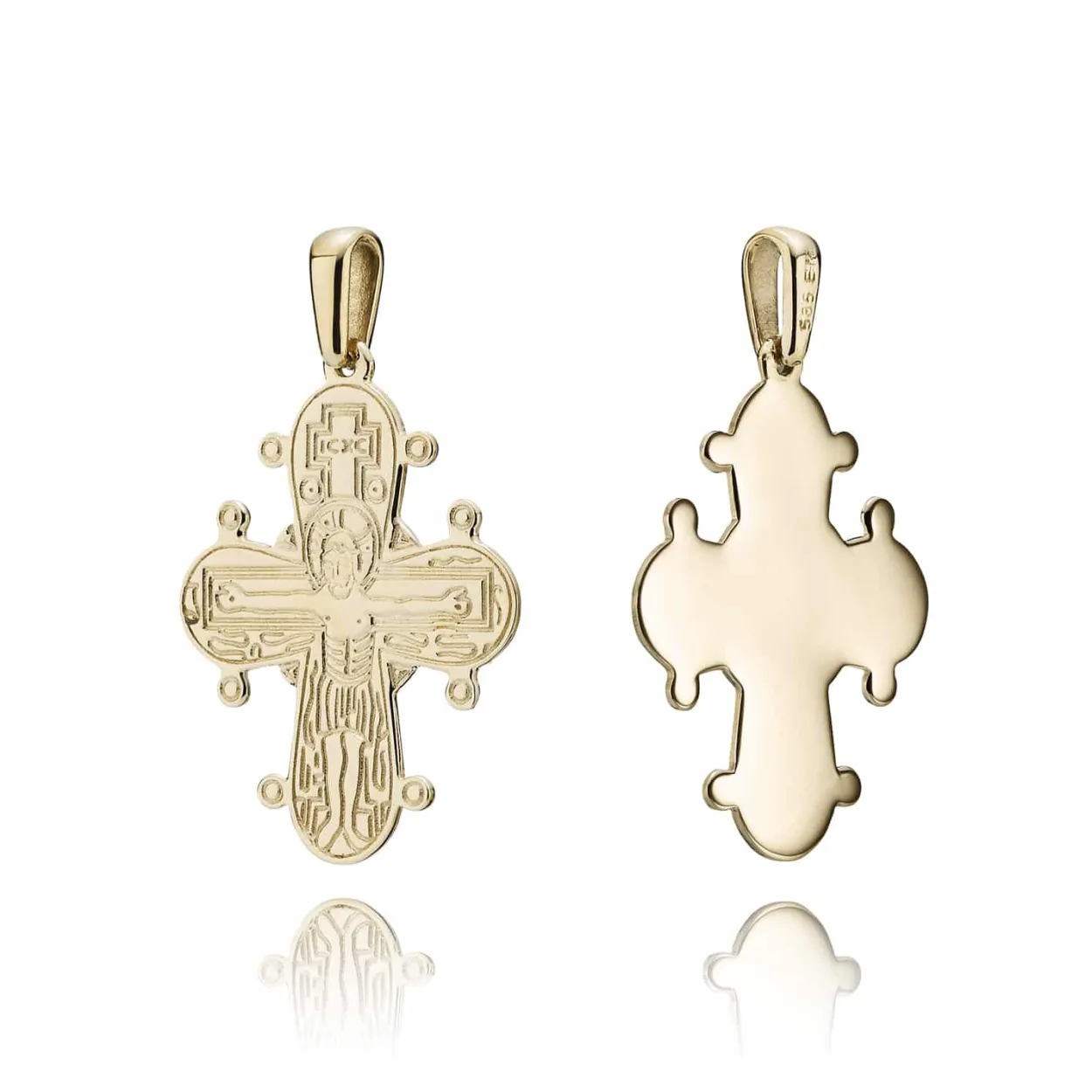 BNH DAGMARKORS 14 KARAT GULD MED BLANK BAGSIDE - DK1420B