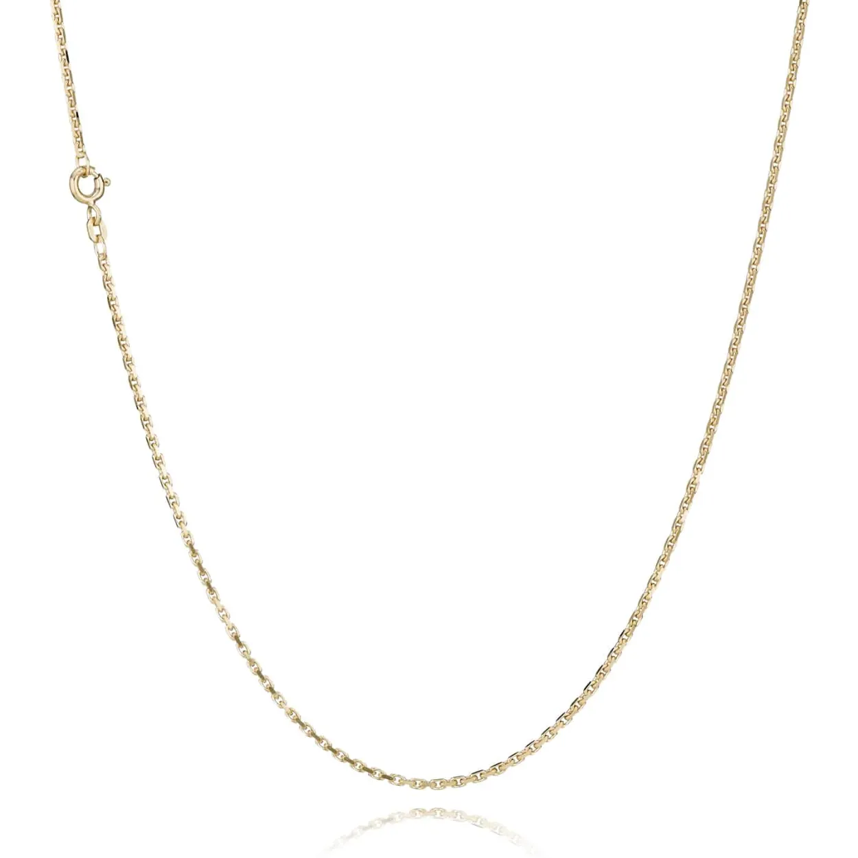 BNH HALSKÆDE ANKER FACET I 14 KARAT GULD 42 CM - A1405042F