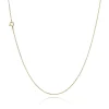 BNH HALSKÆDE ANKER FACET I 14 KARAT GULD 36 CM - A1404036F