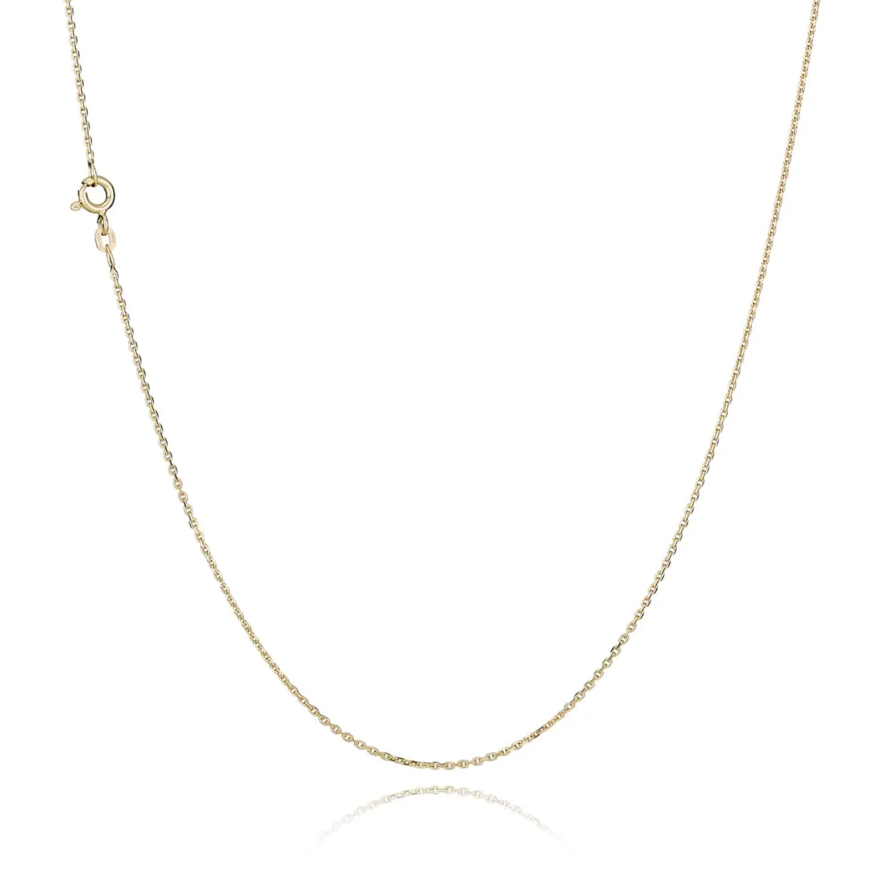 BNH HALSKÆDE ANKER FACET I 14 KARAT GULD 36 CM - A1404036F