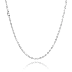 BNH HALSKÆDE ANKER FACET SØLV 55 CM - SA12055C