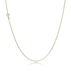 BNH HALSKÆDE PANSER FACET I 8 KARAT GULD 45 CM - P803545F