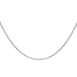 BNH HALSKÆDE RUND ANKER SØLV RHODINERET 36 CM - SARR04036F