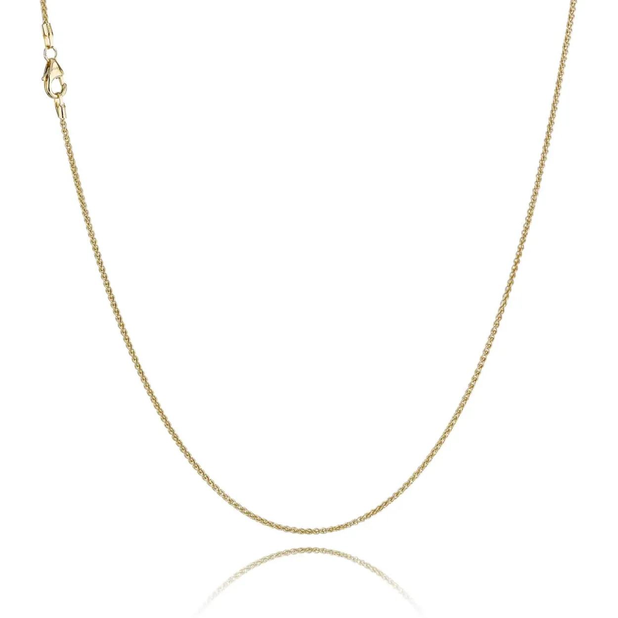 BNH HVEDE HALSKÆDE 14 KARAT GULD 1,3 MM BRED 60 CM - H1413060C