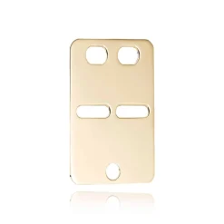 BNH ID PLADE LILLE 8 KARAT GULD 14x20 MM - ID8050L