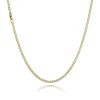 BNH PANSER 14 KARAT GULD HALSKÆDE 42 CM - P1407542C