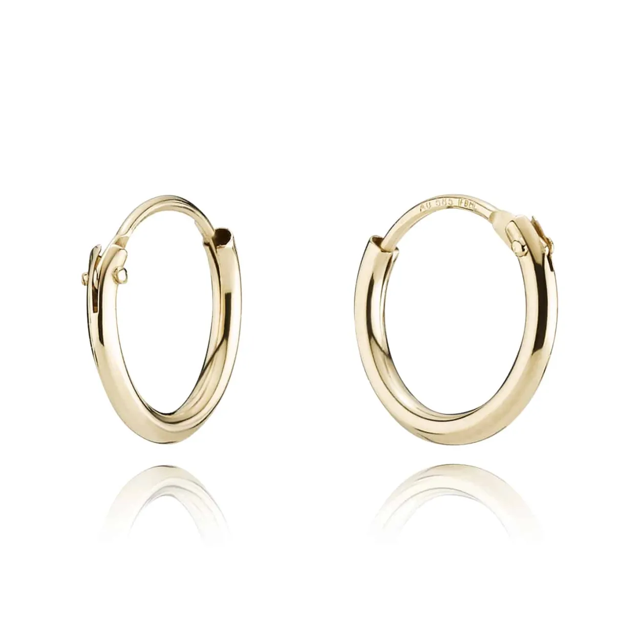 BNH ØRERINGE CREOL 14 KARAT GULD 15 MM - CR1413015