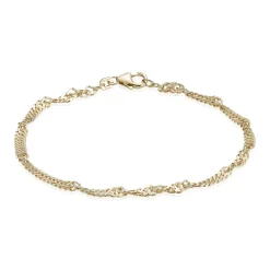 BNH SINGAPORE ARMBÅND I 14 KARAT GULD 18,5 CM - SGP1423018C