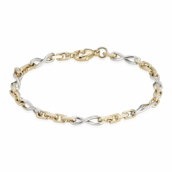 BNH SLØJFE ARMBÅND 14 KARAT GULD OG HVIDGULD - AS1411018RHC