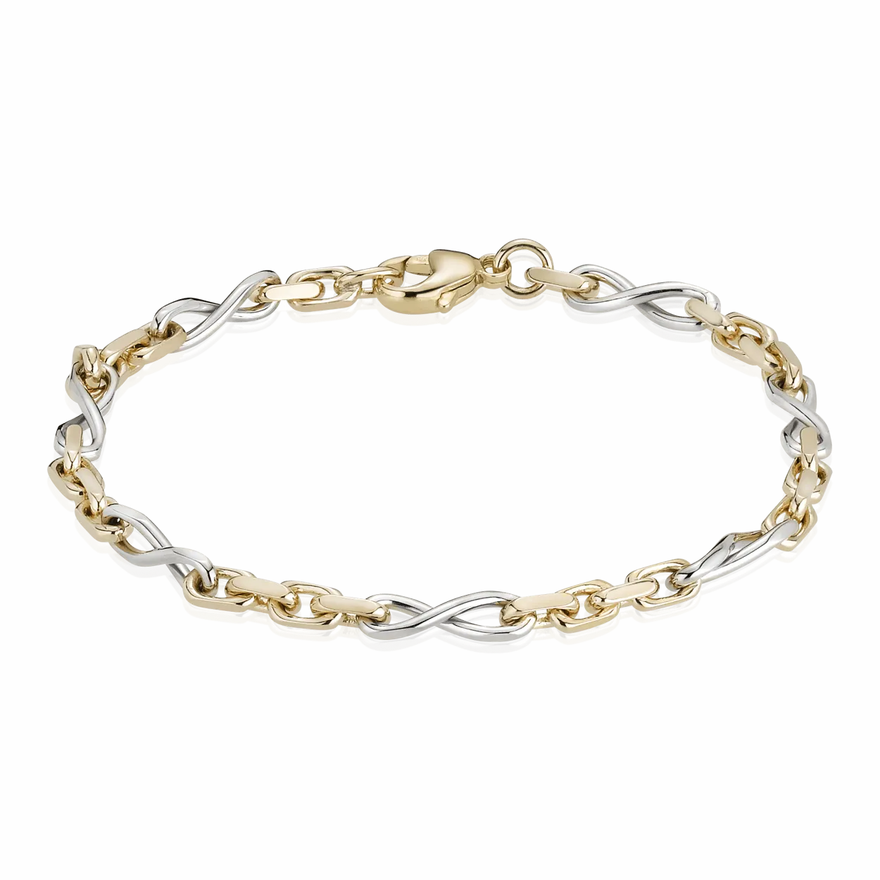 BNH SLØJFE ARMBÅND 14 KARAT GULD OG HVIDGULD - AS1411018RHC