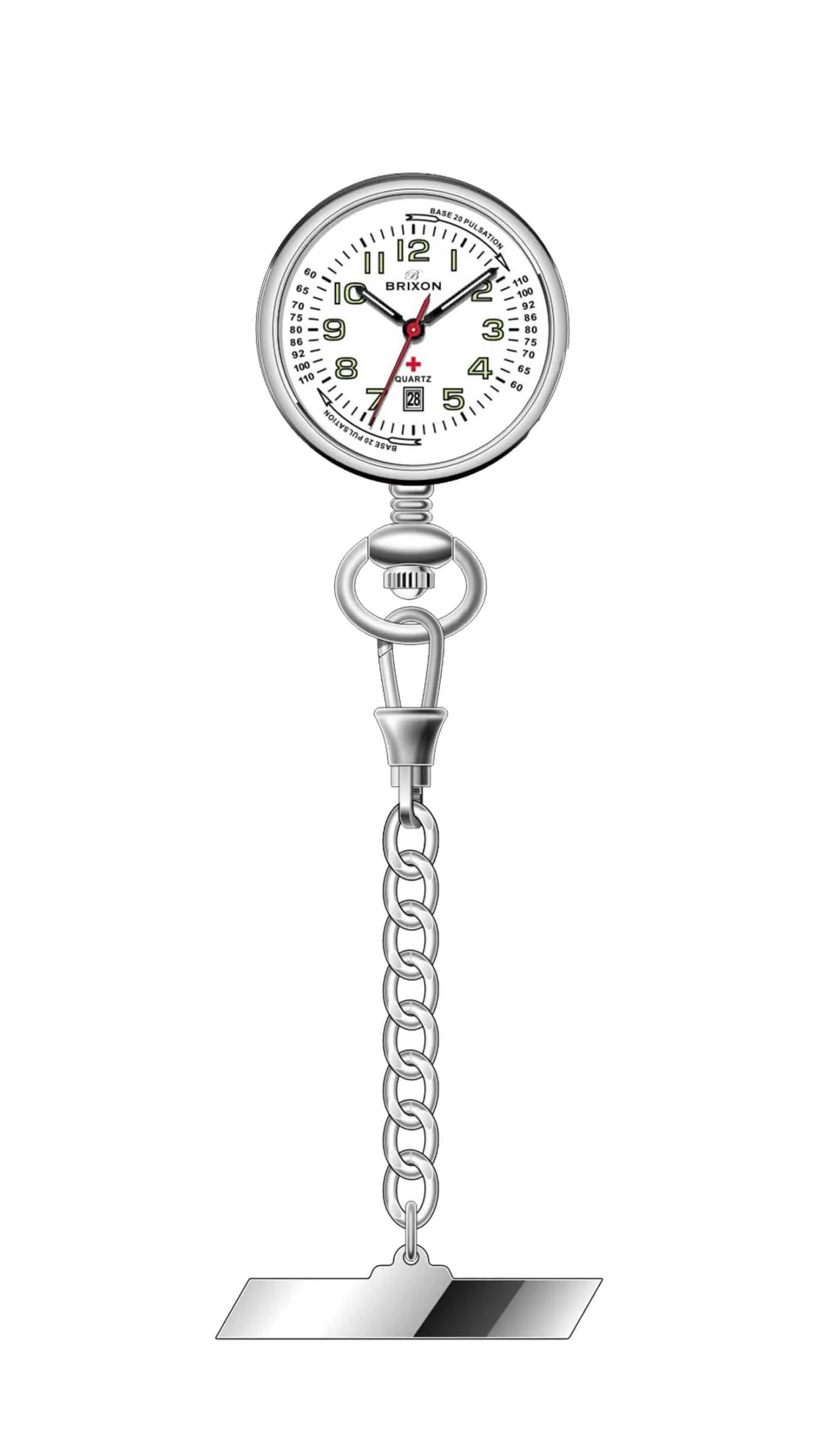 BRIXON SYGEPLEJE UR STÅL MED DATO 26 MM - C4196APD-A