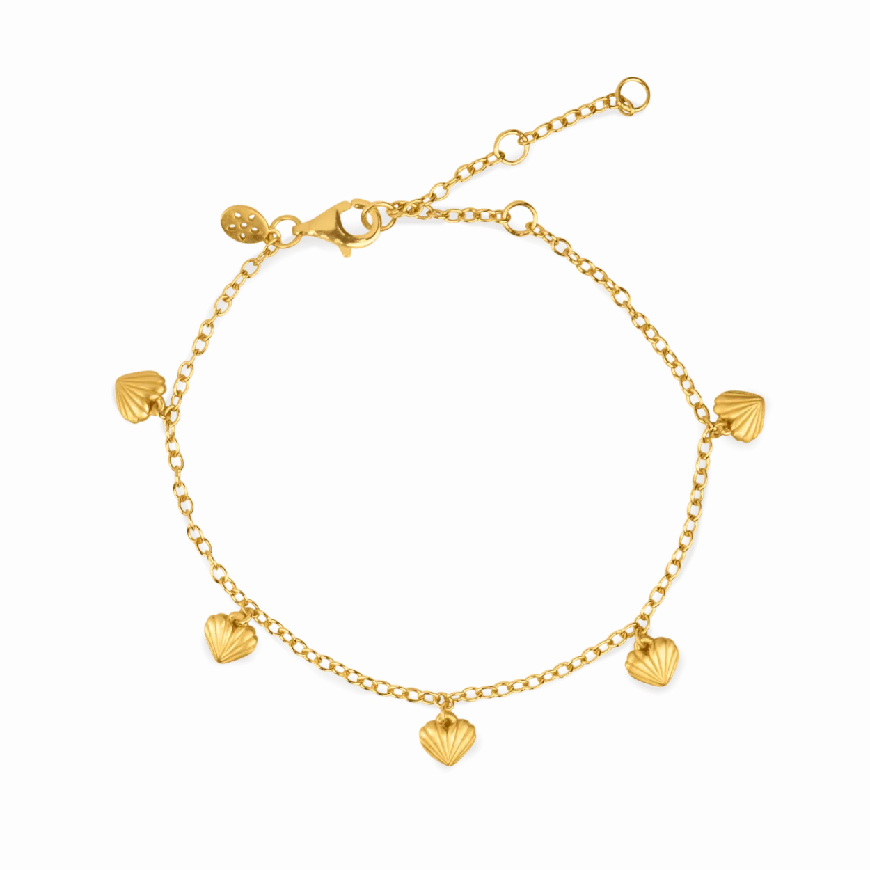 BYBIEHL ARMBÅND JUST LOVE SØLV FORGYLDT - 2-4503-GP