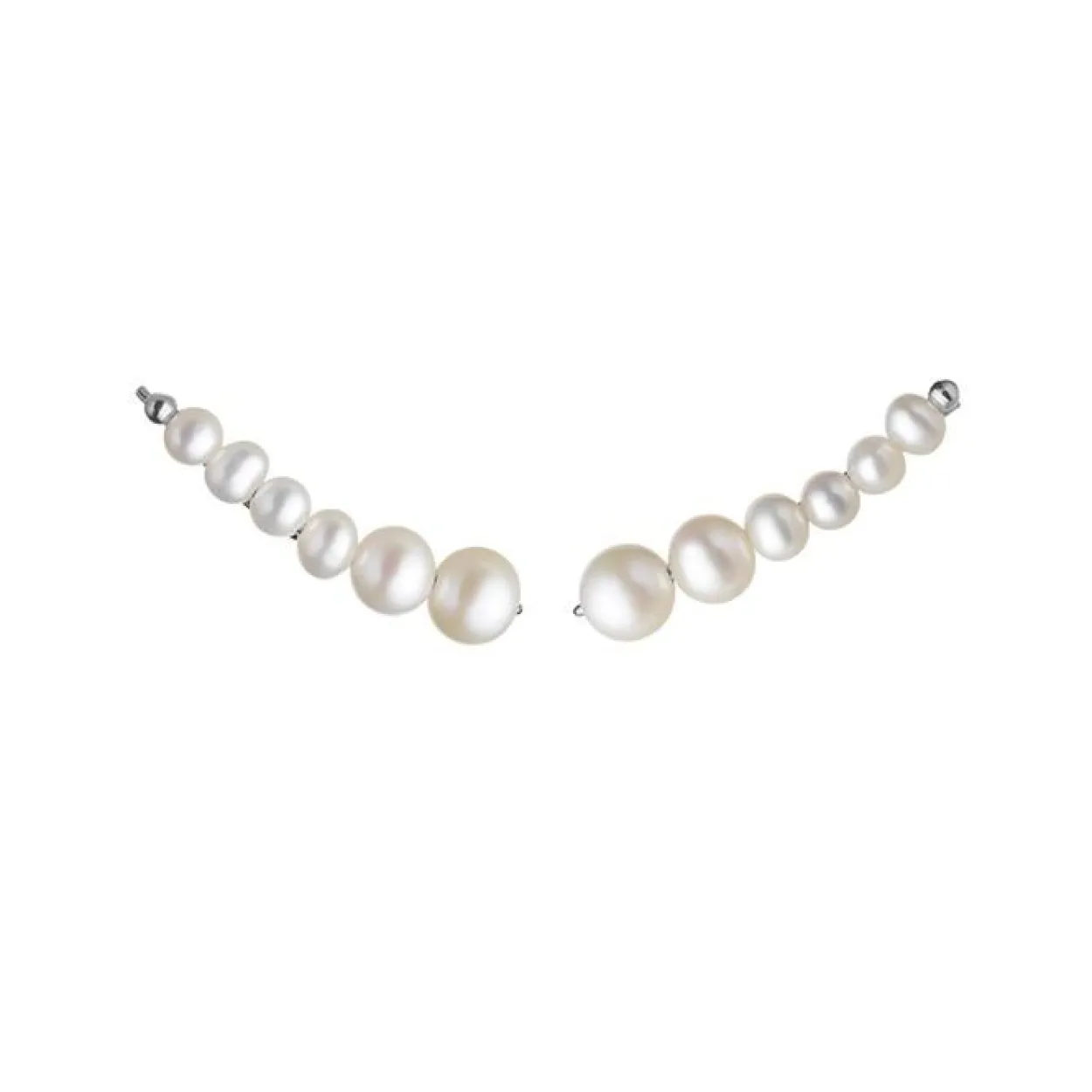 BYBIEHL AURA EARCLIMBERS LARGE SØLV ØRERINGE - 4-3902wp-R