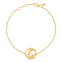 BYBIEHL BEAUTIFUL WORLD FORGYLDT SØLV ARMBÅND - 2-1601-GP