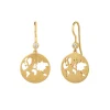 BYBIEHL BEAUTIFUL WORLD ØRERING SØLVFORGYLDT MED STENE - 4-1601-GP