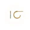 BYBIEHL ØRERINGE SØLV FORGYLDT SPARKLE HOOPS MINI PASTEL - 4-035PA-GP