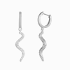 BYBIEHL ØRERINGE WAVE SPARKLE MINI SØLV - 4-028A-R