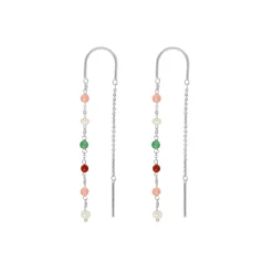BYBIEHL SCARLETT EARHANGERS COLORS I SØLV - 4-3402M-R