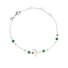 BYBIEHL SUMMER MOON ARMBÅND SØLV MED PERLER OG STEN - 2-5202M-R
