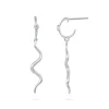 BYBIEHL WAVE SØLV ØRERINGE MINI WAVE HOOP - 4-4022P-R