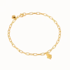 CAMILLE BRINCH BLUSH CRUSH ARMBÅND FORGYLDT SØLV 17 CM - BCRB-FG-17
