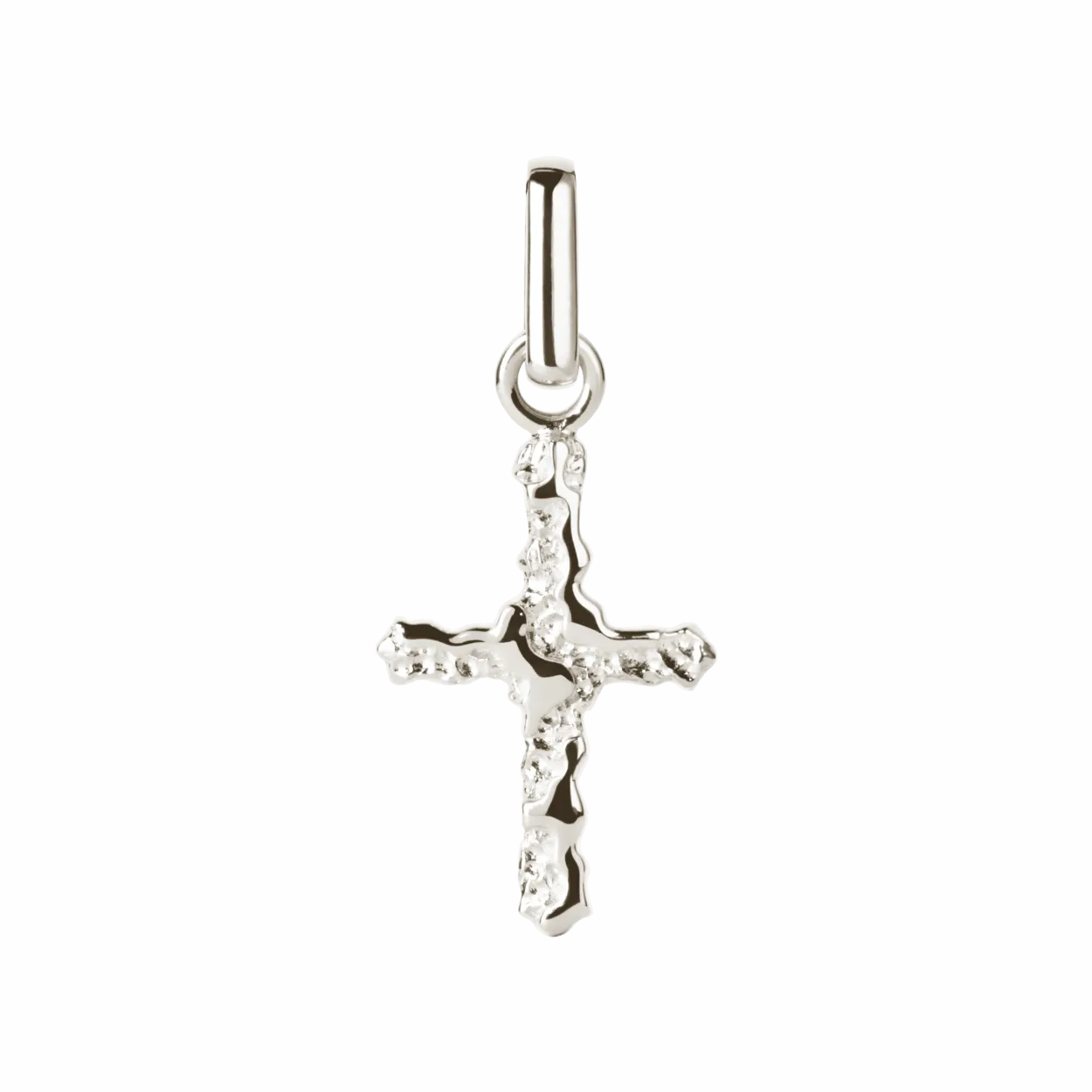 CAMILLE BRINCH CROSS CONTRAST CHARM SØLV VEDHÆNG - CCOC-P