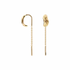 CAMILLE BRINCH CURVY ESSENTIA EARLINES ØREHÆNGER FORGYLDT SØLV - CEE-FG